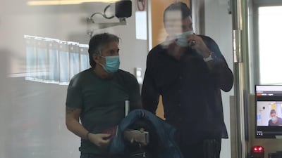 Jorge Messi at Barcelona airport. Reuters