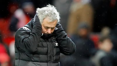 Jose Mourinho was not a happy man despite Manchester United's FA Cup win on Saturday. Frank Augstein / AP Photo