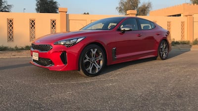 The 3.3-litre Stinger costs Dh169,000. Adam Workman / The National