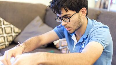 Sanchit Kapoor has won the World Youth Scrabble Championship after finishing in the top 10 for three years. Reem Mohammed / The National
