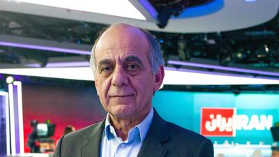 Sadeq Saba, a journalist who works at Iran International TV channel. Staff at the broadcaster have been harassed by the Iranian Intelligence Ministry for showing the anti-government protests. Courtesy: Iran International