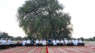 Sheikh Hamdan attends the Silaa Majlis.