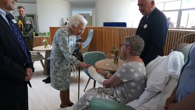 Queen Elizabeth II visited Thames Hospice in Maidenhead on Friday, where she met patients and opened a new building at the hospice. PA