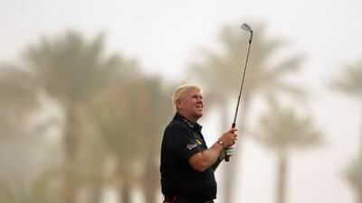 John Daly shocked himself by not dropping a shot given the tough conditions.
