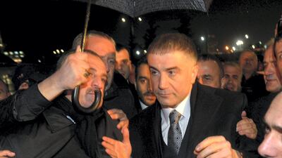 Sedat Peker, pictured in Istanbul in 2014, is exiled from Turkey, his whereabouts unknown. Getty Images
