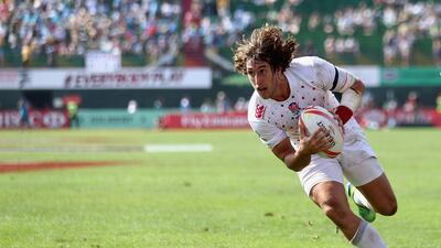 Dan Bibby (England): Bibby made 17 tackles, 16 carries, and scored four tries in Dubai, to underline his importance to the eventual runners up. “He is a super, tough player, he has so much to his game,” Simon Amor, the England coach, said. “He tackles with his heart and his head. He can step, he has great awareness, he can kick - he can do it all. He is a great person to have.” Photo by Warren Little/Getty Images