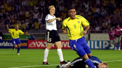 3. Ronaldo: 62 goals (99 games). Perhaps the best pure No9 of all time, his total would surely be far higher without the terrible injuries. Getty