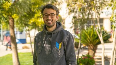 Hamdi Tabbaa, co-founder of Jordanian start up Abwaab, has seen a rise in demand for online learning during the Covid-19 crisis as schools shut down. Courtesy of Abwaab.