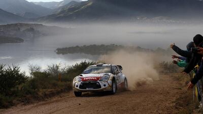 Citroen Abu Dhabi driver Sheikh Khalid Al Qassimi in action during Rally Argentina. Photo courtesy: Abu Dhabi Racing