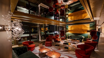 The luxury Vault Bar at Five Zurich.