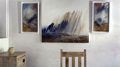 The South African artist Lynette Ten Krooden's work is on display at the Majlis Gallery in Dubai.