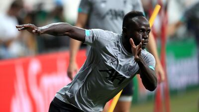 Sadio Mane during the training session. PA Wire