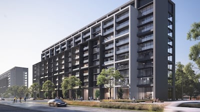 Construction will begin immediately on Nasaq District, a cluster of six apartment buildings in Aljada, Sharjah’s largest mixed-use community. Photo: Arada