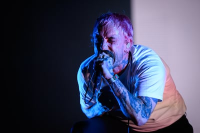 Joe Talbot of Idles performs at the 2024 Glastonbury Festival. Getty Images