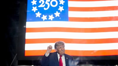 US President Donald Trump during the opening of the Great American State Fair on the National Mall in Washington. Bloomberg