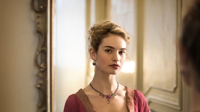 Lily James as Natasha Rostov in War & Piece. Mitch Jenkins / BBC