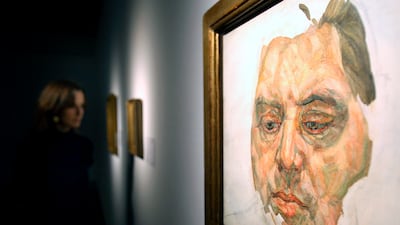 'Francis Bacon' by Lucian Freud. The artwork was stolen from a Berlin gallery in a short half hour window during an exhibition. EPA