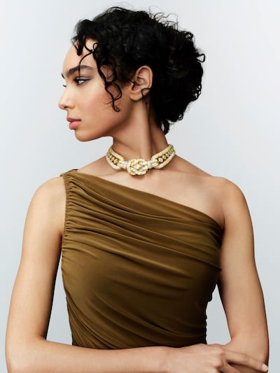 Boghossian evokes Cleopatra in its Queens of Time collection with a dramatic Greco-Egyptian knot necklace. Photo: Boghossian