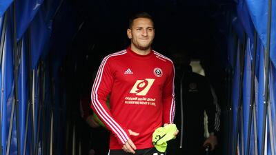 Billy Sharp of Sheffield United walks out of the tunnel prior to the FA Cup fourth-round match against Millwall at The Den on January 25, 2020 in London, England. Getty Images