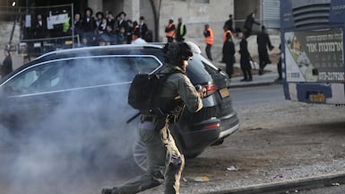 Israeli police were working to restore order after protests by ultra-Orthodox Jews. AP