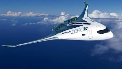 The 'blended wing' concept would see the wings merged with the plane's main body and its wide fuselage could be customised either for storing hydrogen or for different cabin layouts. Like the turbofan design, it would be capable of travelling more than 1,000 nautical miles. Airbus