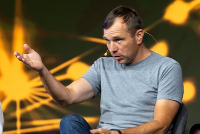 Ralf Reichert, the chief executive of the Esports World Cup Foundation, speaking during a conference at last year's Gamers8. Photo: Gamers8