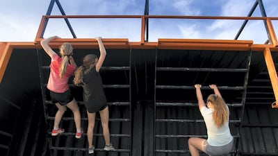 Participants of all ages took part in Tough Mudder at Kite Beach Fitness Village. Reem Mohammed / The National