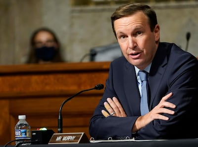 Senator Chris Murphy speaks during a Senate Foreign Relations Committee hearing on Capitol Hill in Washington. AP Photo