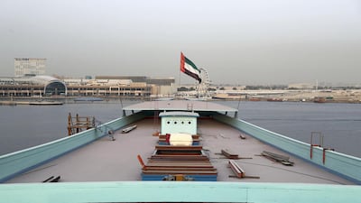 Obaid Juma bin Suloom Establishment dhow building company on the Dubai Creek. Chris Whiteoak / The National