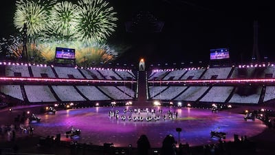 Exo perform during the Closing Ceremony of the PyeongChang 2018 Winter Olympic Games at PyeongChang. David Ramos / Getty
