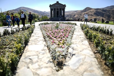 Garni Temple is a Hellenistic-era structure believed to have been dedicated to Mihr, the old Armenian deity of fire. AFP