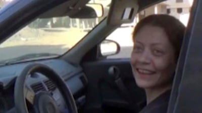 Undated frame grab from video of prominent Syrian human rights lawyer Razan Zaitouna, who fiercely but peacefully resisted Bashar Al Assad and opposed the militarisation of the revolt. Zaitouna disappeared after she was abducted in a rebel held suburb of Damascus in late 2013. AP
