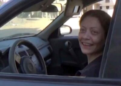 Undated frame grab from video of prominent Syrian human rights lawyer Razan Zaitouna, who fiercely but peacefully resisted Bashar Al Assad and opposed the militarisation of the revolt. Zaitouna disappeared after she was abducted in a rebel held suburb of Damascus in late 2013. AP