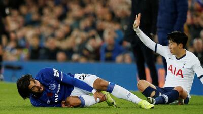 LOW: Andre Gomes suffered a sickening injury during Everton's 1-1 draw with Tottenham on November 3, being left in agony following an awkward fall after Son Heung-min's challenge. He had to leave the field on a stretcher, but would make a miraculous recovery and was back playing again in February. Reuters