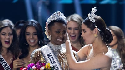 Zozibini Tunzi, Miss Universe South Africa 2019, is crowned Miss Universe on Sunday, December 8, 2019 at the Tyler Perry Studios in Atlanta, USA. Miss Universe