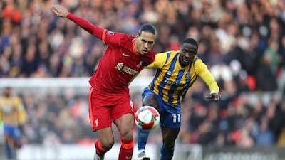 Virgil van Dijk – 6. The Dutchman should have spotted the danger before the Shrewsbury goal and he was not as commanding as usual. He headed a good chance over the bar. Getty Images