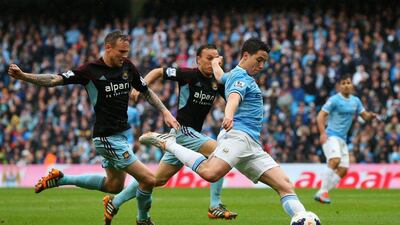 Samir Nasri just won the Premier League title with Manchester City. Alex Livesey / Getty Images