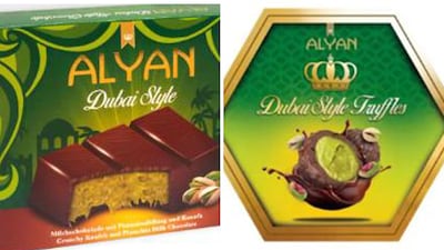 World of Sweets is recalling Dubai Style Crunchy Knafeh and Pistachio Milk Chocolate and Alyan Dubai Style Chocolate Truffles. Photo: World of Sweets