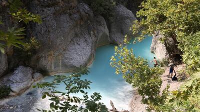 Iraqi people spend time in Gali Sherana valley in North of Duhok, Kurdistan region in Iraq. EPA