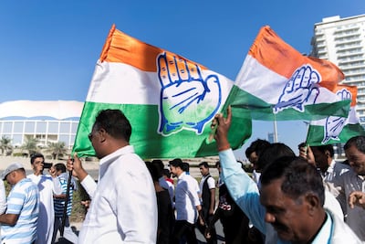 “India can never be strong if it is divided. Different religions and communities in our country are being divided for political benefit,” Mr Gandhi said. Reem Mohammed / The National