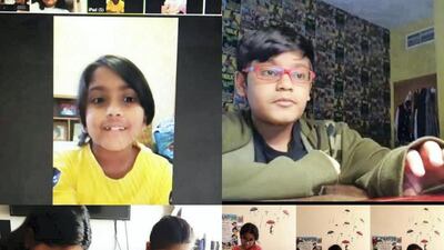 An online drama class conducted by The Hivevia Zoom.