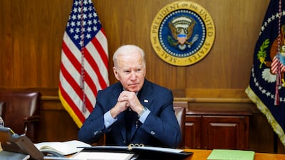 US President Joe Biden spoke with Russian leader Vladimir Putin on Saturday and told him that an invasion of Ukraine would reduce Moscow's global standing. AFP
