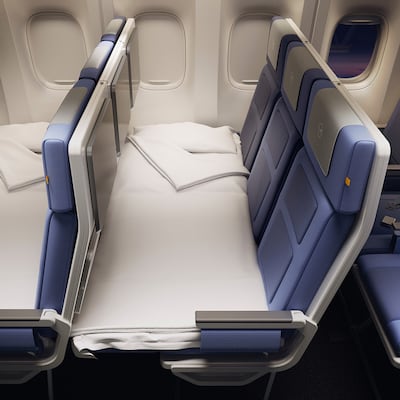 Lufthansa's Sleeper’s Row 2.0. Photo: Lufthansa
