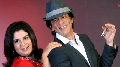Shah Rukh Khan and Farah Khan. AFP photo