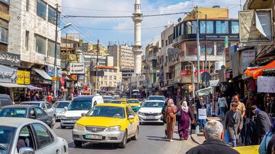 Jordan's economy contracted by 1.6 per cent last year. Unemployment rose to 24.7 per cent in the fourth quarter of 2020. Alamy