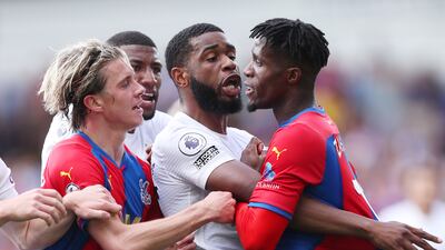 Japhet Tanganga - 4: Got himself booked for blatantly fouling Zaha and, moments after making a superb recovery clearance, got a second yellow for a reckless challenge on Ayew. He’d been brilliant beforehand, but the defender’s game will be remembered for a rash five-minute period. Getty