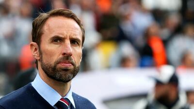 Southgate during the match. EPA