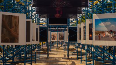 Karim Sultan curated Our Time, Even in Dreams, an exhibition of photographs that lined Tunis's central boulevard. Photo: Wael Silex