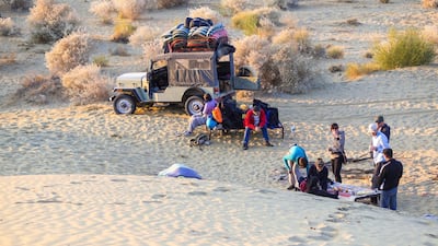 The deserts of the UAE present plenty of opportunities to go camping with family and friends. Getty