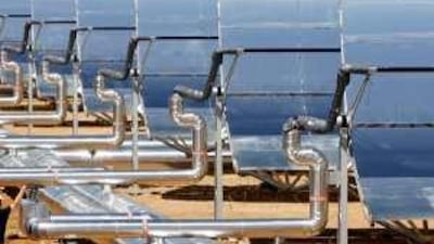 Solar panels in eastern Spain: the UAE lags behind Europe in developing power from the sun.